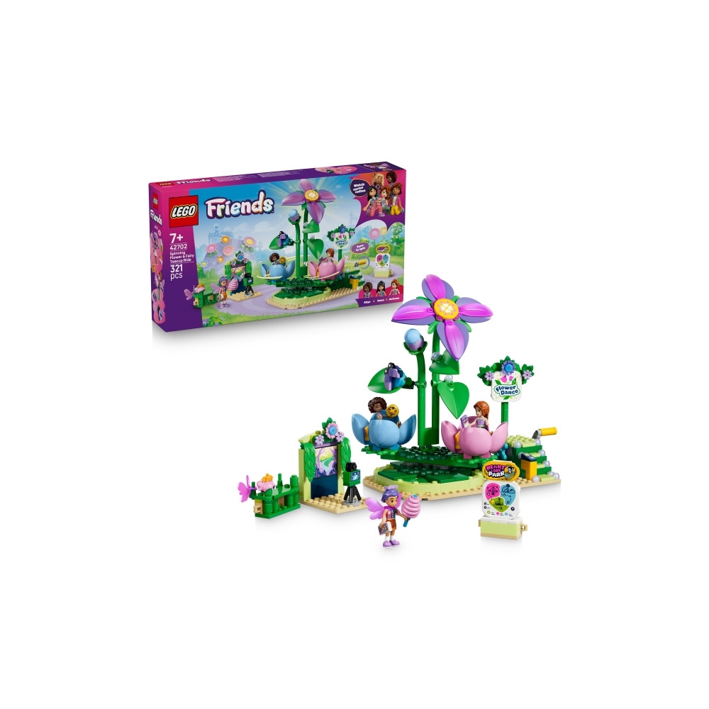 Produktbild för LEGO Friends 42702 Snurrande tekoppskarusell med blom- och ä...