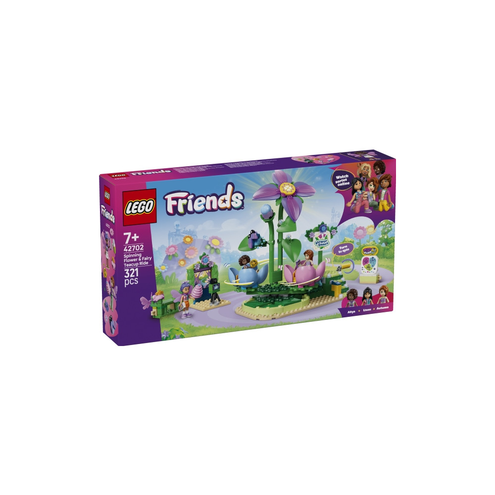 Produktbild för LEGO Friends 42702 Snurrande tekoppskarusell med blom- och ä...