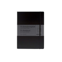 Produktbild för Anteckningsblock, BNT, A5, svart, 148x210 mm 80g/m2, linjera...