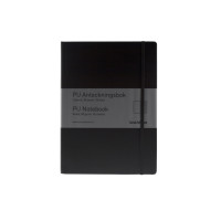 Produktbild för Anteckningsblock, BNT, A5, svart, 148x210 mm 80g/m2, linjera...