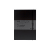 Produktbild för Anteckningsblock, BNT, A5, svart, 148x210 mm 80g/m2, linjera...
