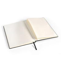 Produktbild för Anteckningsblock, BNT, A5, svart, 148x210 mm 80g/m2, linjera...