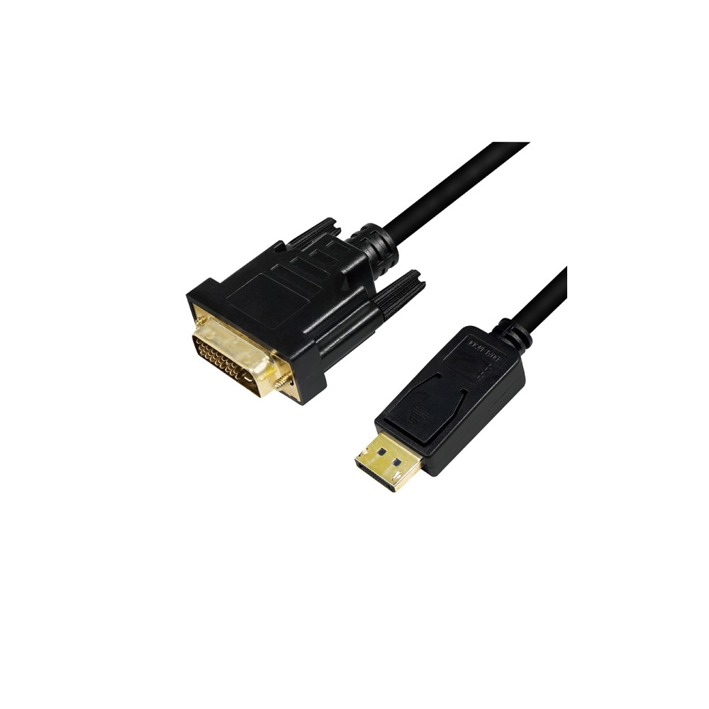 Produktbild för LogiLink - videoadapterkabel - DisplayPort till DVI-D - 3 m