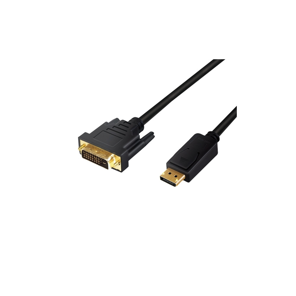 Produktbild för LogiLink - videoadapterkabel - DisplayPort till DVI-D - 3 m
