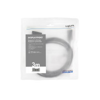 Produktbild för LogiLink - videoadapterkabel - DisplayPort till DVI-D - 3 m