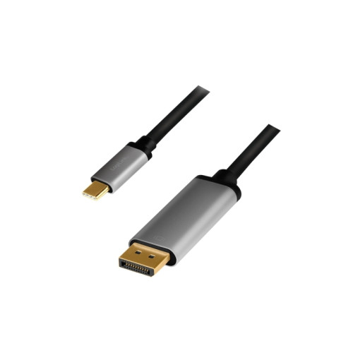 LogiLink LogiLink CUA0100, DisplayPort, USB 3.2 Gen1 Type-C, 1,8 m, S...