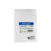 Produktbild för LogiLink - USB typ C-adapter - mikro-USB typ B till USB-C
