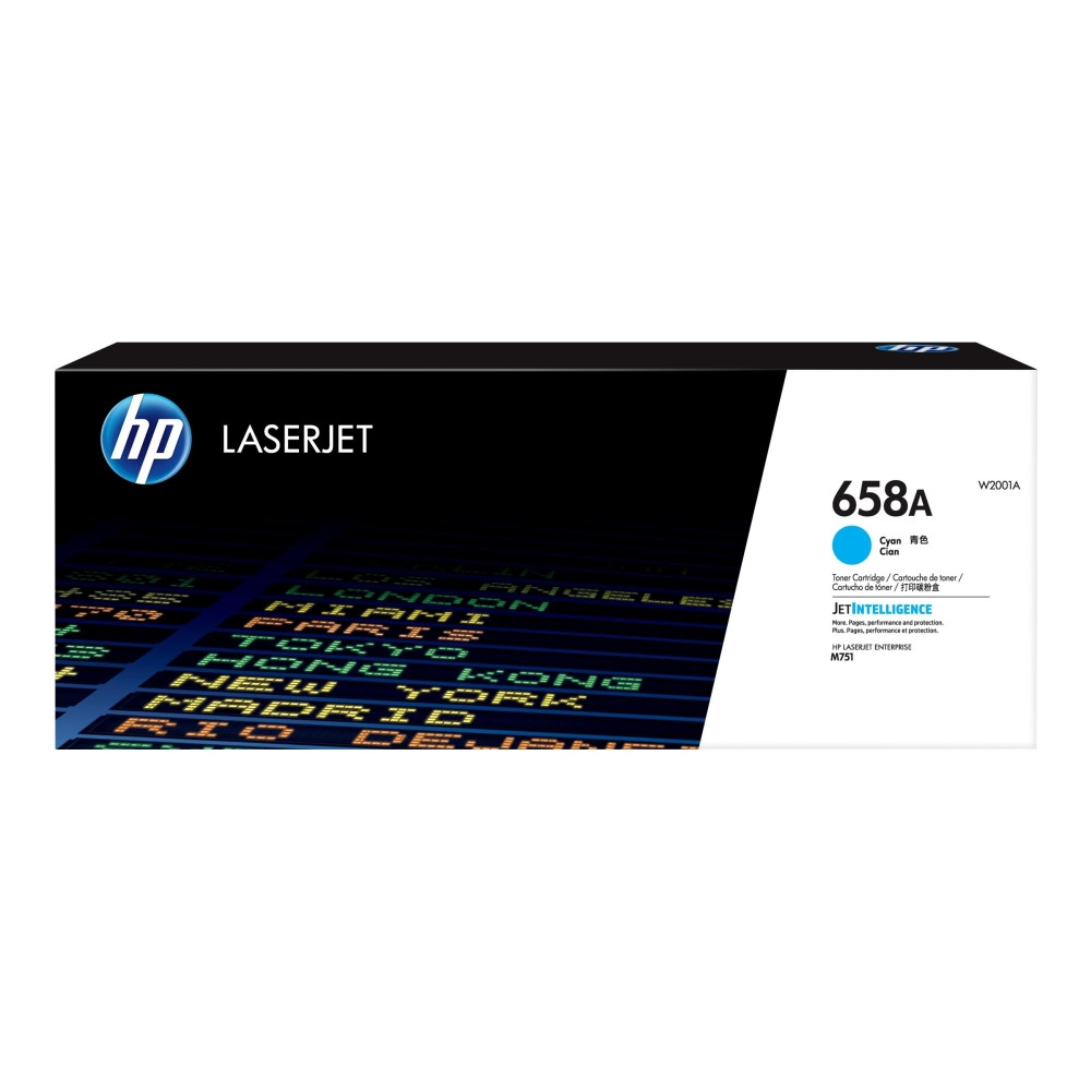 Produktbild för HP 658A - cyan - original - LaserJet - tonerkassett (W2001A)