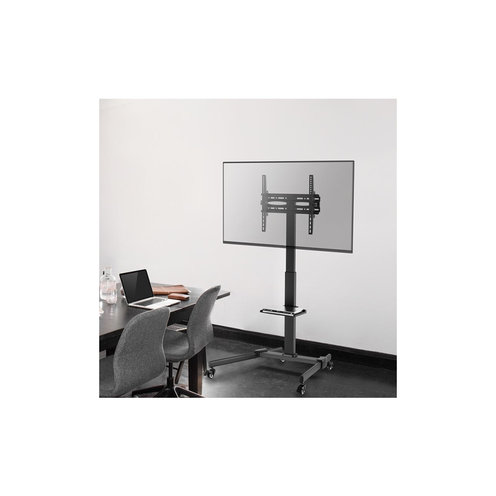 Produktbild för LogiLink vagn - för TV/monitor - höjdjusterbar - svart