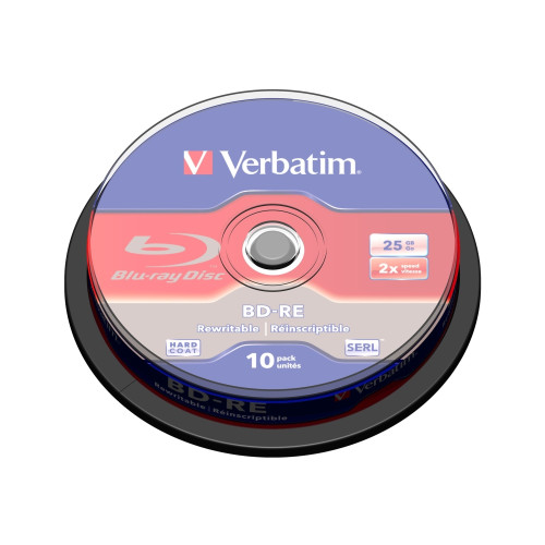 VERBATIM Verbatim - BD-RE x 10 - 25 GB - lagringsmedier