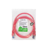 Produktbild för LogiLink Professional Ultraflex - patch-kabel - 1 m - röd, RAL 3018