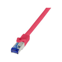 Produktbild för LogiLink Professional Ultraflex - patch-kabel - 1 m - röd, RAL 3018