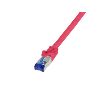 Produktbild för LogiLink Professional Ultraflex - patch-kabel - 1 m - röd, RAL 3018