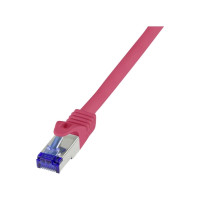 Produktbild för LogiLink Professional Ultraflex - patch-kabel - 1 m - röd, RAL 3018