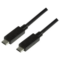 Produktbild för LogiLink CU0129, 1 m, USB C, USB C, USB 3.2 Gen 2 (3.1 Gen 2...
