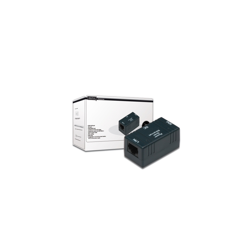 Produktbild för DIGITUS Professional Passive PoE wall mount box DN-95002 - strömtillförsel