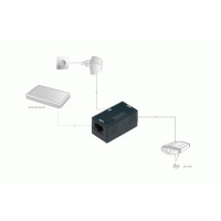 Produktbild för DIGITUS Professional Passive PoE wall mount box DN-95002 - strömtillförsel