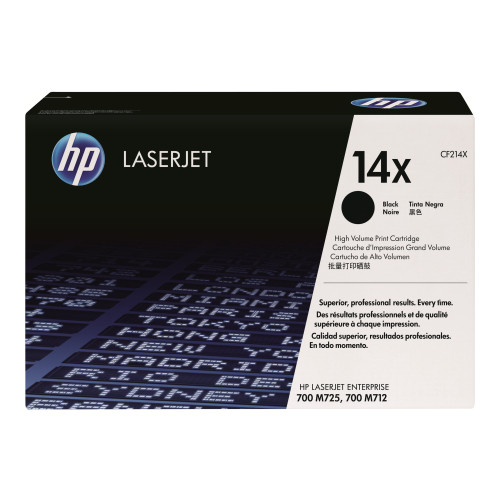 HP HP 14X - Lång livslängd - svart - original - LaserJet - tonerkassett (CF214X)