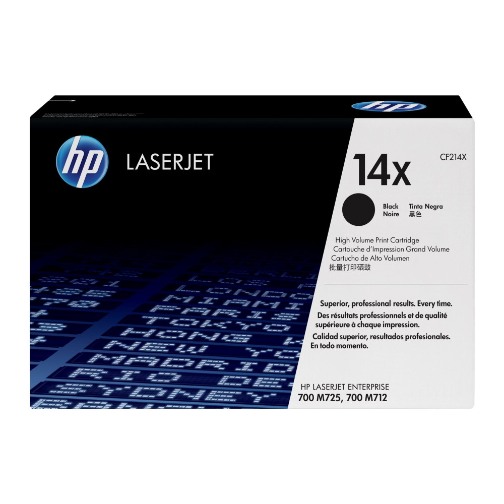 Produktbild för HP 14X - Lång livslängd - svart - original - LaserJet - tonerkassett (CF214X)