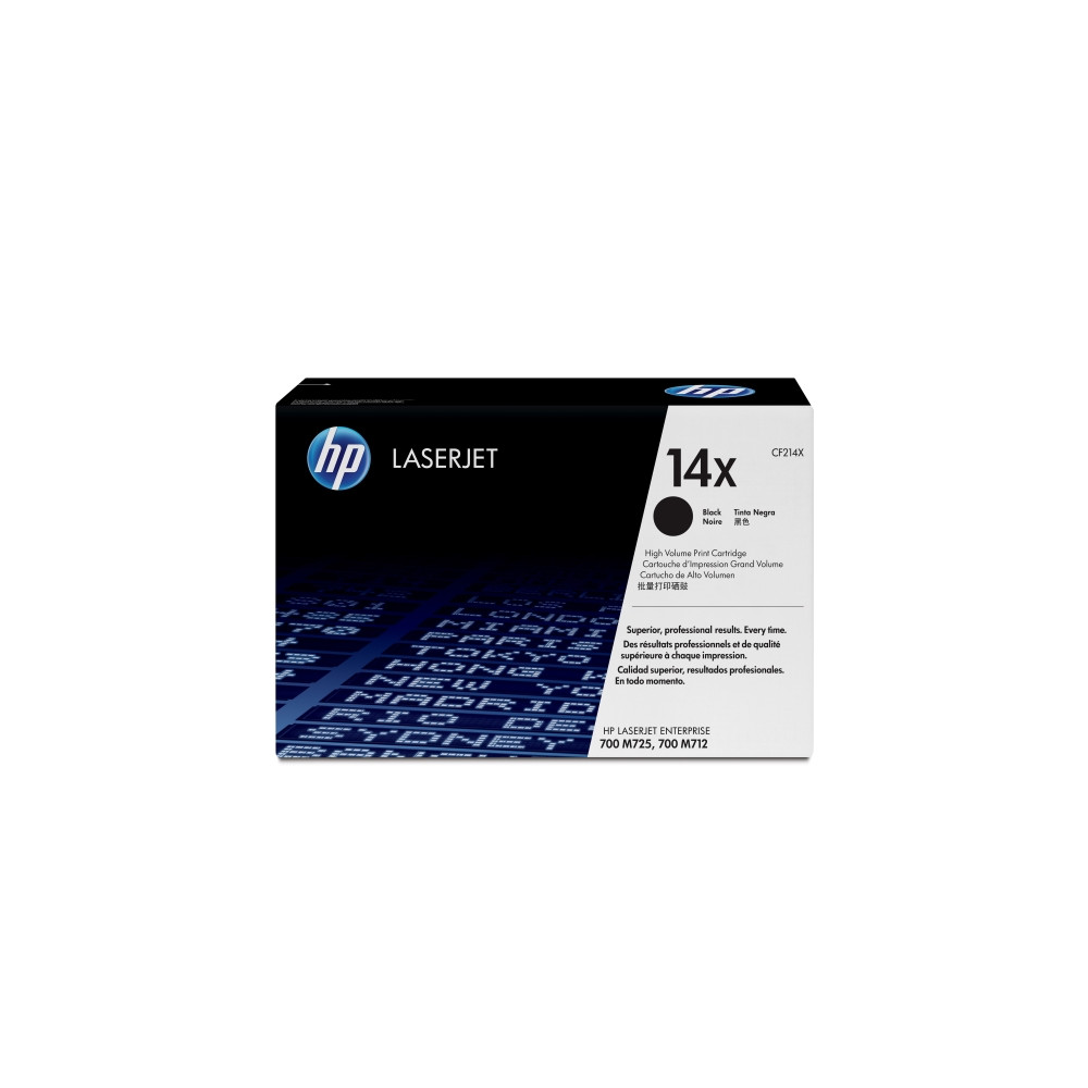 Produktbild för HP 14X - Lång livslängd - svart - original - LaserJet - tonerkassett (CF214X)