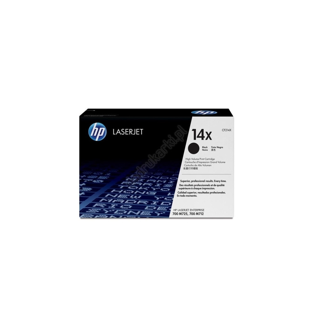 Produktbild för HP 14X - Lång livslängd - svart - original - LaserJet - tonerkassett (CF214X)