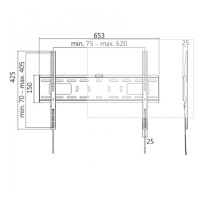Produktbild för LogiLink Low Profile konsol - för platt panel