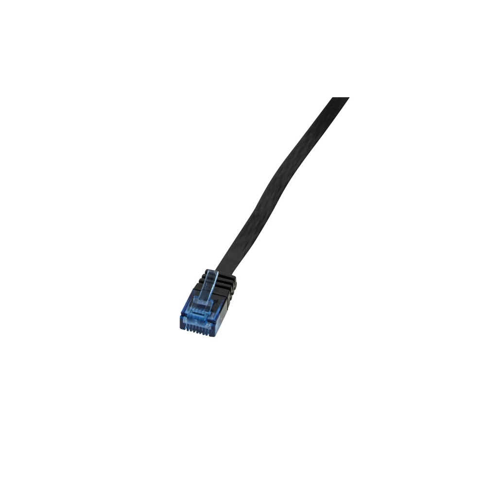 Produktbild för LogiLink SlimLine - patch-kabel - svart