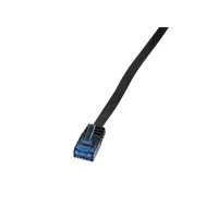 Produktbild för LogiLink SlimLine - patch-kabel - svart