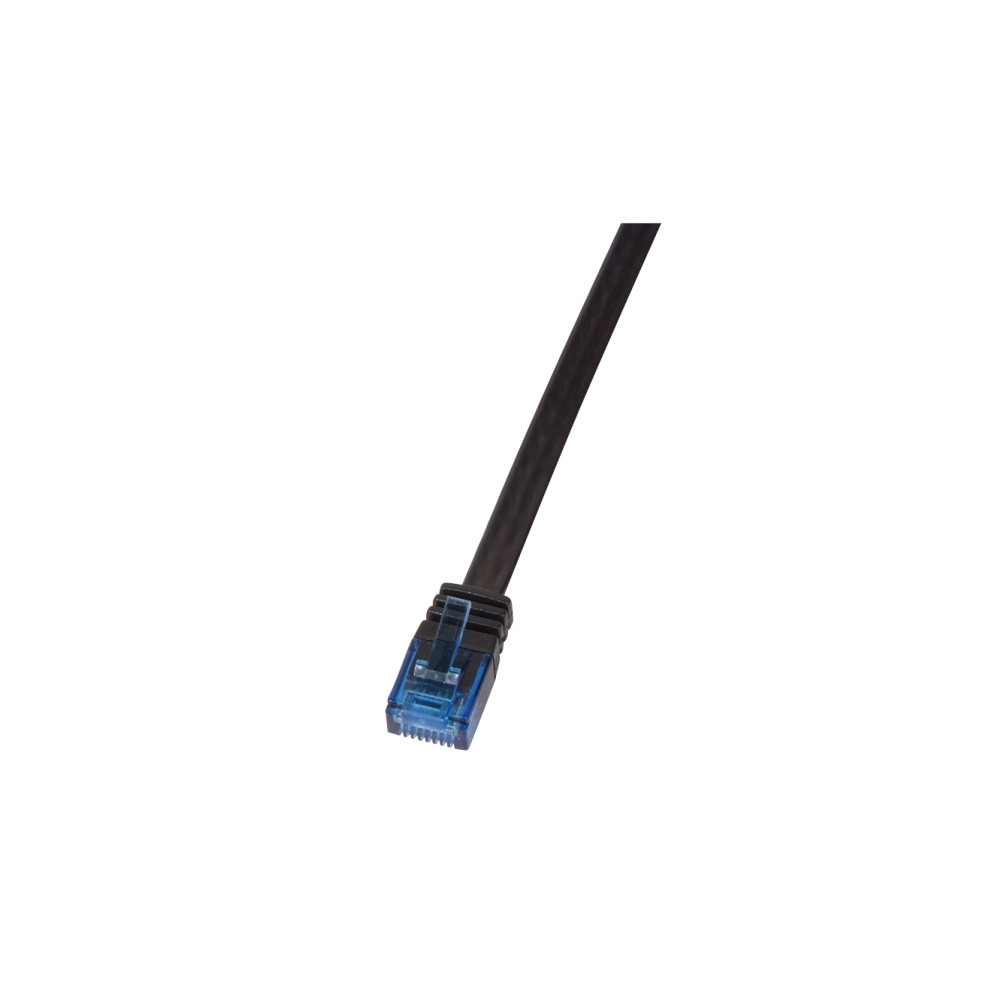 Produktbild för LogiLink SlimLine - patch-kabel - svart