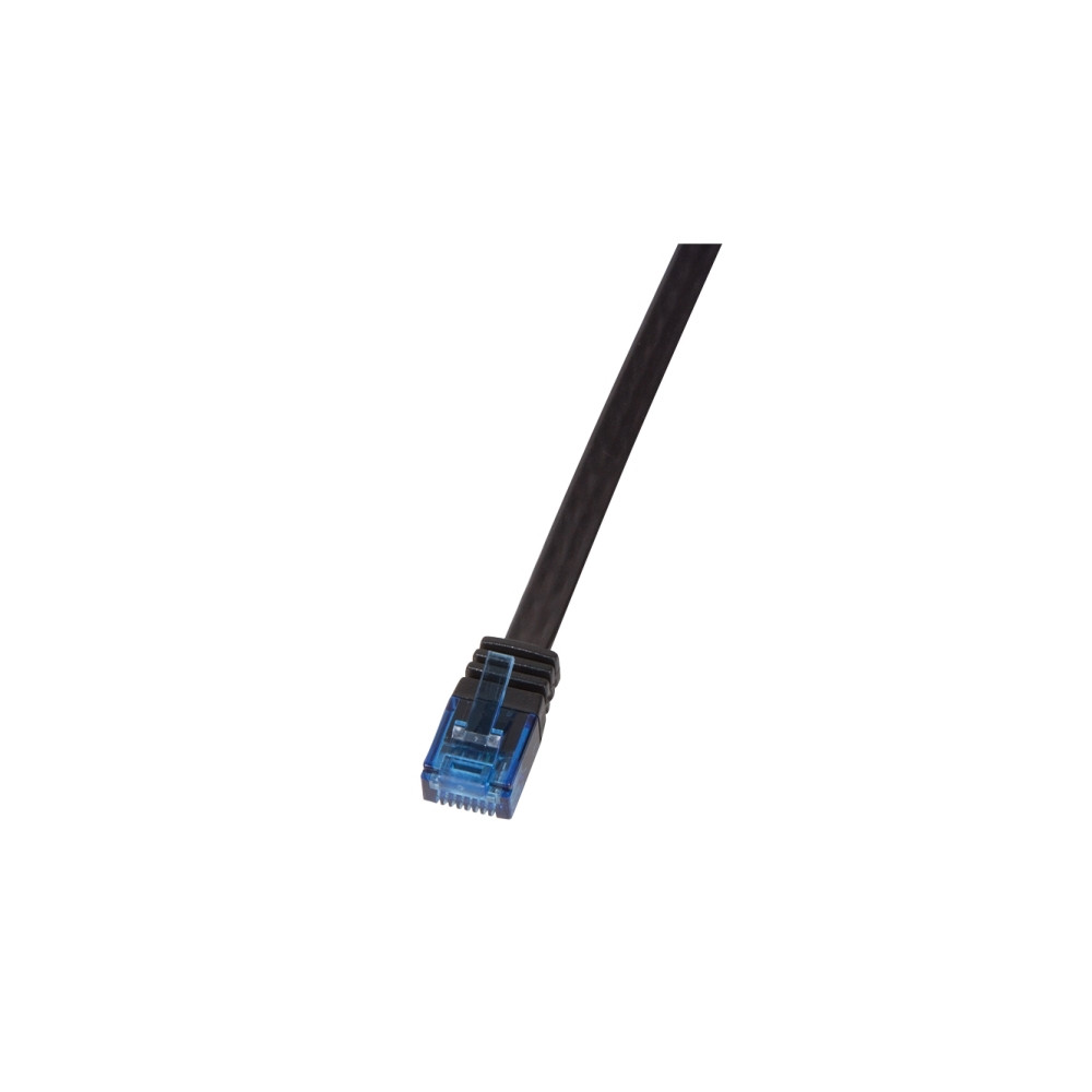 Produktbild för LogiLink SlimLine - patch-kabel - svart