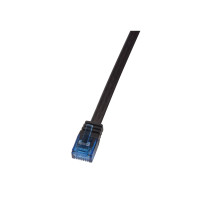 Produktbild för LogiLink SlimLine - patch-kabel - svart