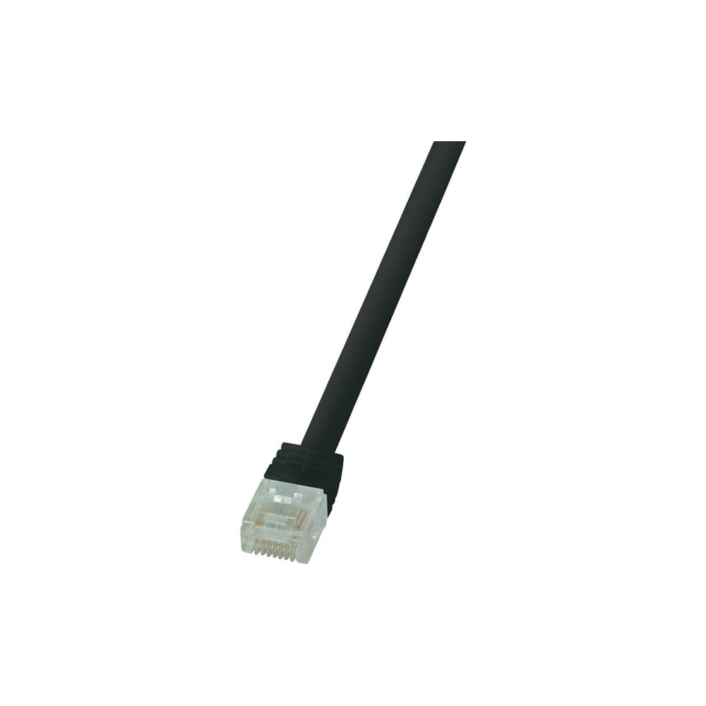 Produktbild för LogiLink SlimLine - patch-kabel - svart