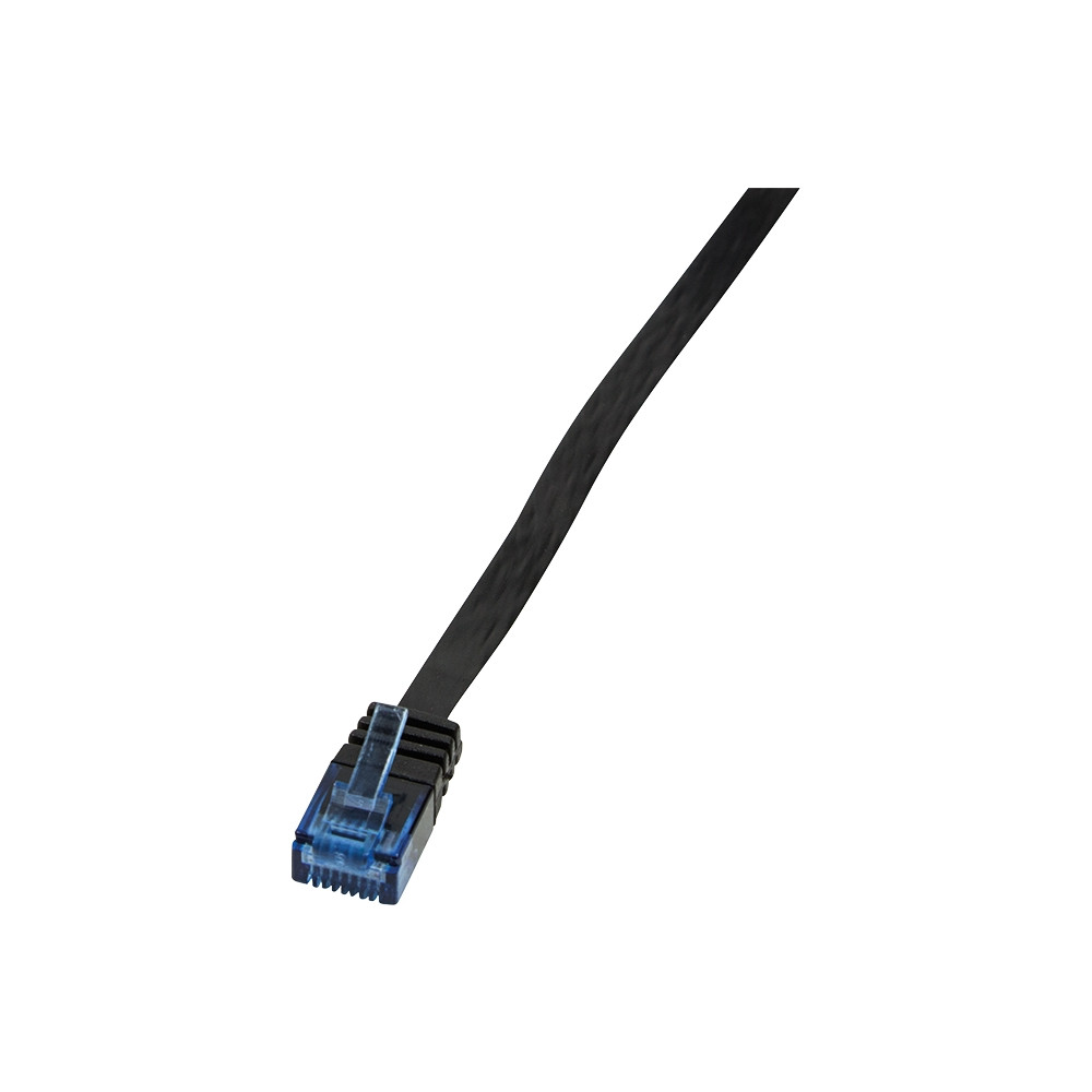 Produktbild för LogiLink SlimLine - patch-kabel - svart