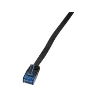 Produktbild för LogiLink SlimLine - patch-kabel - svart
