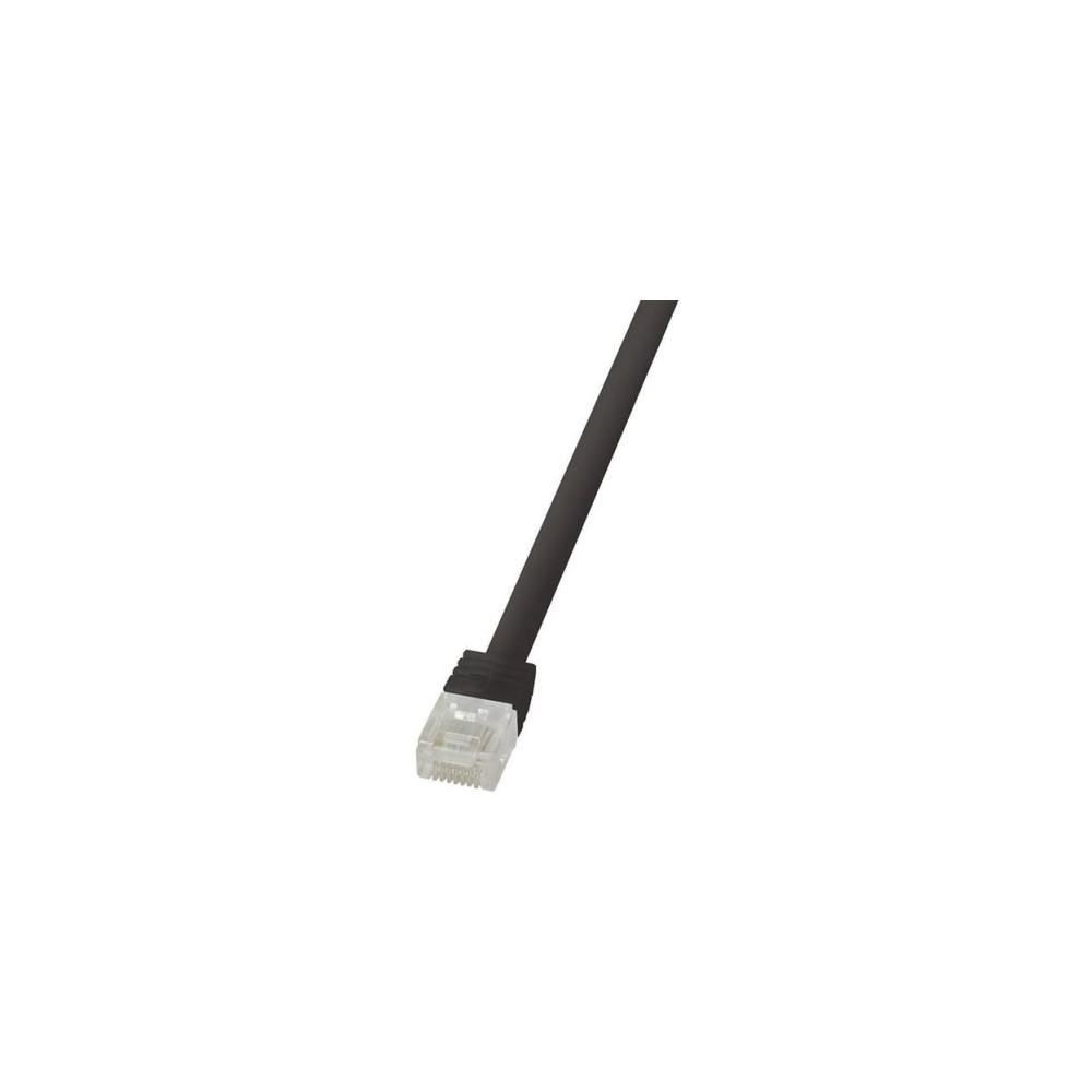 Produktbild för LogiLink SlimLine - patch-kabel - svart