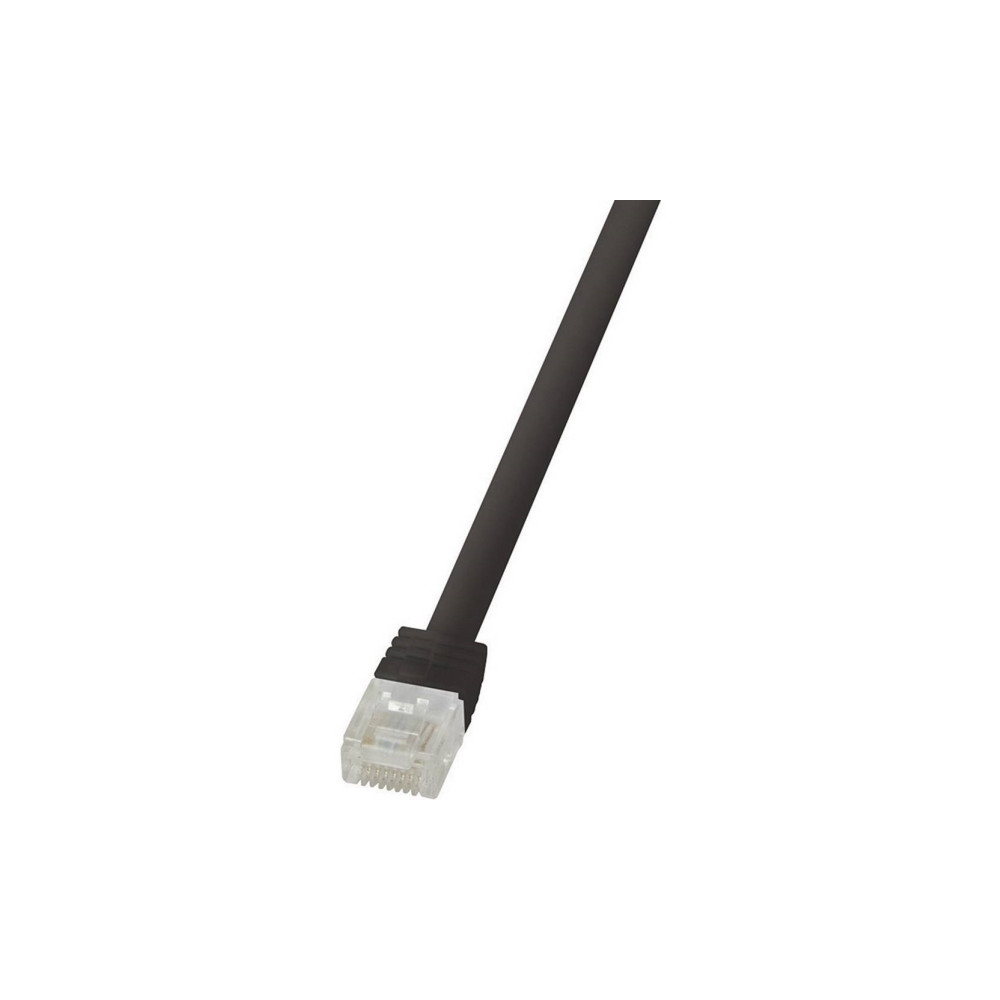 Produktbild för LogiLink SlimLine - patch-kabel - svart