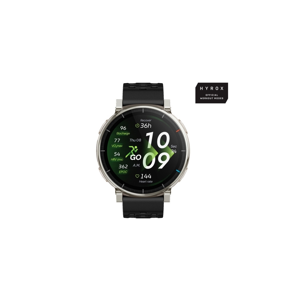 Produktbild för Amazfit Active 3 Premium smart klocka med rem - apex silver