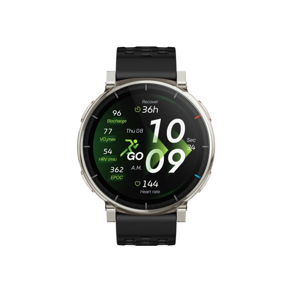 Produktbild för Amazfit Active 3 Premium smart klocka med rem - apex silver