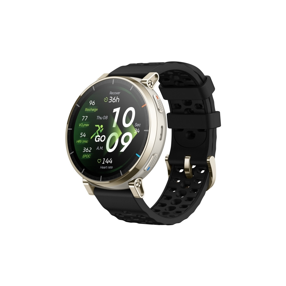 Produktbild för Amazfit Active 3 Premium smart klocka med rem - apex silver