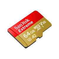 Produktbild för SanDisk Extreme, 64 GB, MicroSDXC, Klass 10, UHS-I, 170 MB/s...