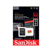 Produktbild för SanDisk Extreme, 64 GB, MicroSDXC, Klass 10, UHS-I, 170 MB/s...