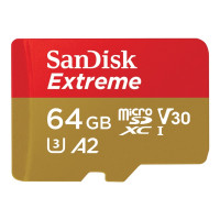 Produktbild för SanDisk Extreme, 64 GB, MicroSDXC, Klass 10, UHS-I, 170 MB/s...