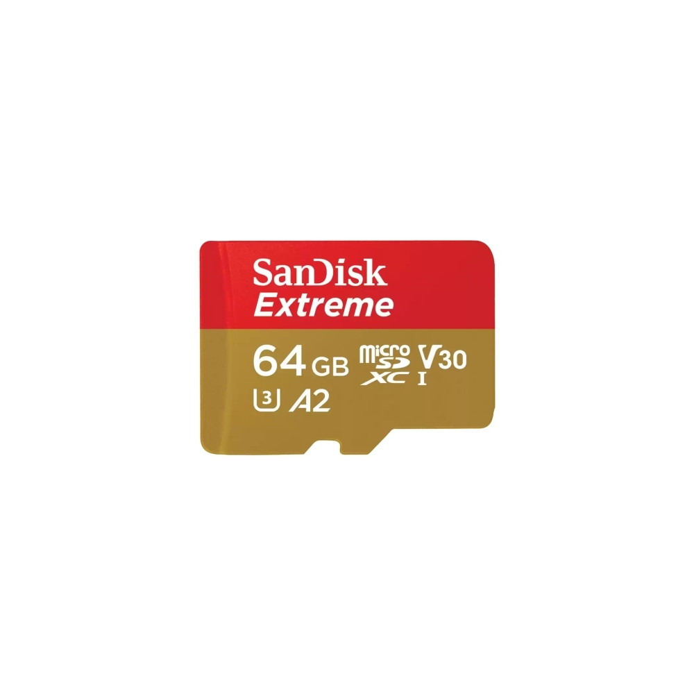 Produktbild för SanDisk Extreme, 64 GB, MicroSDXC, Klass 10, UHS-I, 170 MB/s...