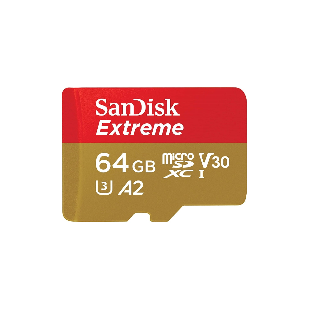 Produktbild för SanDisk Extreme, 64 GB, MicroSDXC, Klass 10, UHS-I, 170 MB/s...
