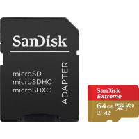 Produktbild för SanDisk Extreme, 64 GB, MicroSDXC, Klass 10, UHS-I, 170 MB/s...