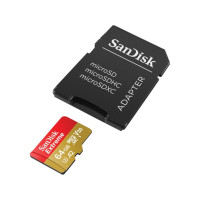 Produktbild för SanDisk Extreme, 64 GB, MicroSDXC, Klass 10, UHS-I, 170 MB/s...
