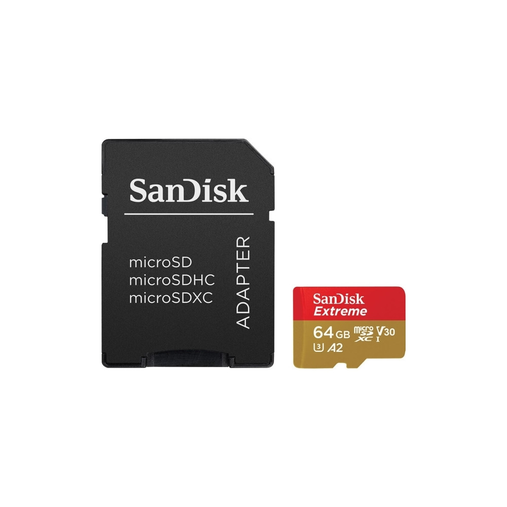 Produktbild för SanDisk Extreme, 64 GB, MicroSDXC, Klass 10, UHS-I, 170 MB/s...