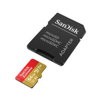 Produktbild för SanDisk Extreme, 64 GB, MicroSDXC, Klass 10, UHS-I, 170 MB/s...
