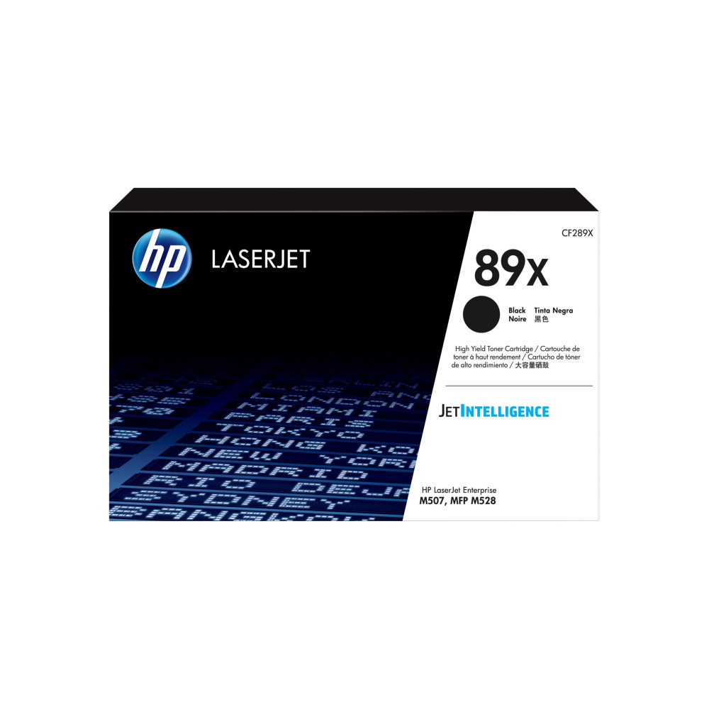 Produktbild för HP 89X - hög kapacitet - svart - original - LaserJet - tonerkassett (CF289X)