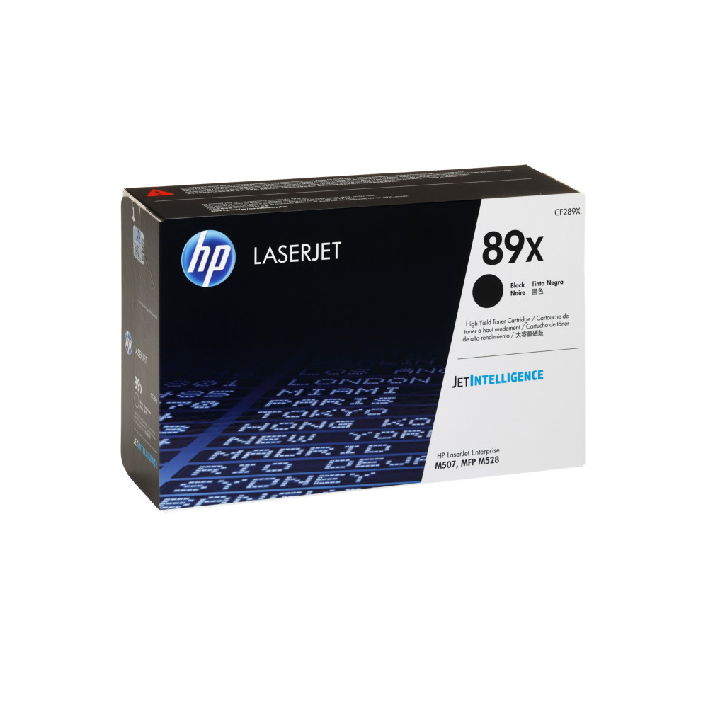 Produktbild för HP 89X - hög kapacitet - svart - original - LaserJet - tonerkassett (CF289X)